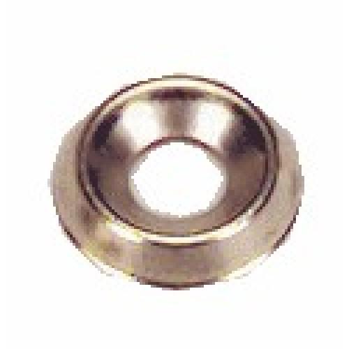 RONDELLES CUVETTES EMBOUTIES - LAITON NICKELÉ - DIAMÈTRE 3 MM - 200 PIÈCES BRICOZOR