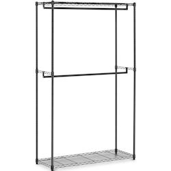 Royal Catering Metal Clothing Rack - 120 x 45 x 200 cm - 200 kg - black - noir multi-matériau 4062859957177_0