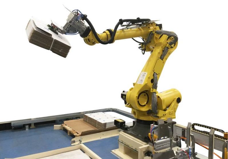 RRD 1 I1 O1 Scorpion - Dépalettiseurs pour rames de cartons - Clevertech France - avec caméra et dispositif de broyage_0