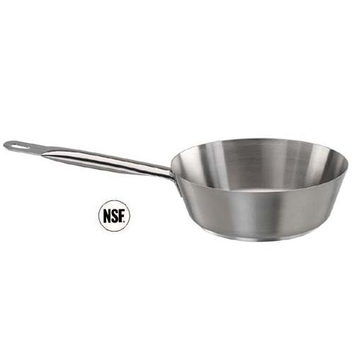 SAUTEUSE ÉVASÉE EN INOX 18/10 - Ø 18 CM - PADERNO - SAUTEUSE SÉRIE 1000