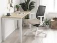 Siège de bureau dossier résille noire CABANA structure blanche - Deskissimo_0