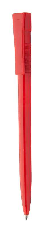 Stylo à bille en plastique - encre bleue - couleur rouge - poids 8g_0