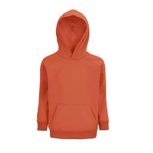 SWEAT PERSONNALISABLE ENFANT COTON ORGANIQUE BIO ORANGE BRULEE