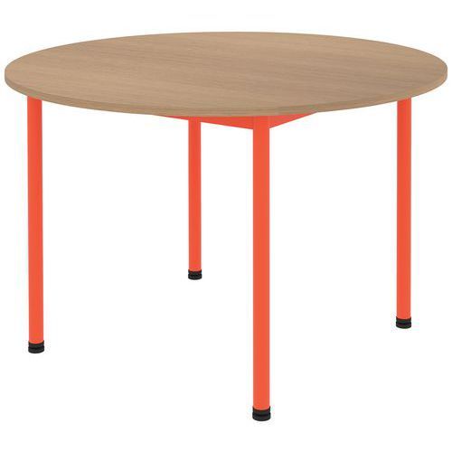 TABLE COMITE Ø120 T5 - 4P STRAT ABS HÊTRE SORANO/ORANGE 2004 - RODET