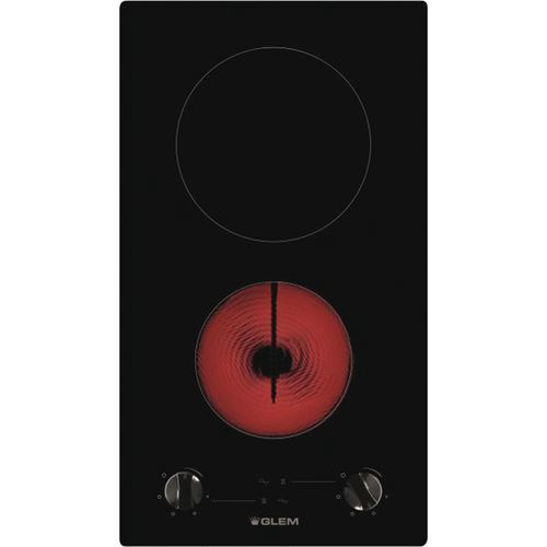 TABLE DE CUISSON VITROCÉRAMIQUE GLEM - GTH32M - 28.5 CM-NOIR - GLEM