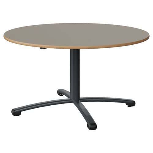 TABLE MALIBU Ø 120 T4 PC STRA ALAISÉ GRIS U727/GRIS 7016