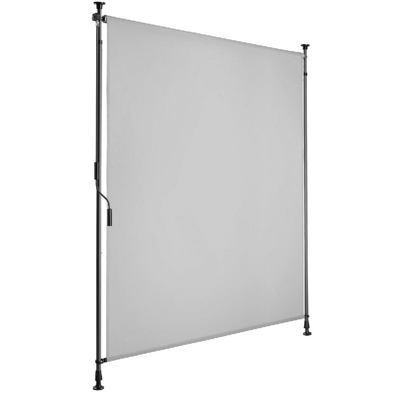 Tectake Store banne TAIJA avec manivelle - 120 x 310 cm, gris clair - 406153 - gris multi-matériau 406153_0