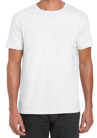 TEE-SHIRT MANCHES COURTES COL ROND BLANC T.M