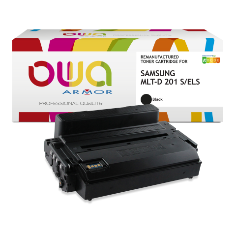TONER REMANUFACTURÉ OWA - STANDARD - NOIR - POUR SAMSUNG MLT-D201S/ELS - TONER COMPATIBLE