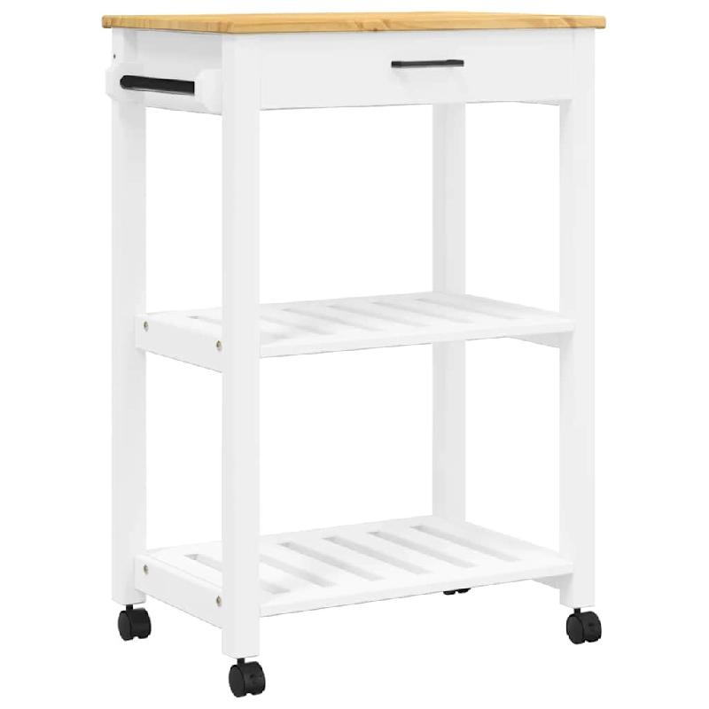 VidaXL Chariot de cuisine MONZA 60x40x88,5 cm bois massif de pin - 376093_0