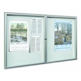 Vitrine intérieure robuste et élégante - Simple face - Cadre aluminium 30 mm - Dimensions multiples_0