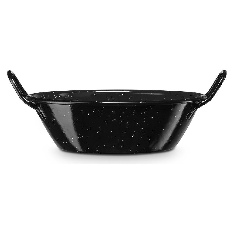 Wellhome Well Home - Poêle à Paella Profonde à Bord Haut Jaspeada en Acier Émaillé Ø34 x 8,6 cm - 6,3 L, Idéale pour les Riz en Bouillon - acie_0