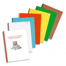 5 ETOILES BOITE DE 100 PLATS DE COUVERTURE TRANSPARENT JAUNE 200 MICRONS POUR PERFORELIURE