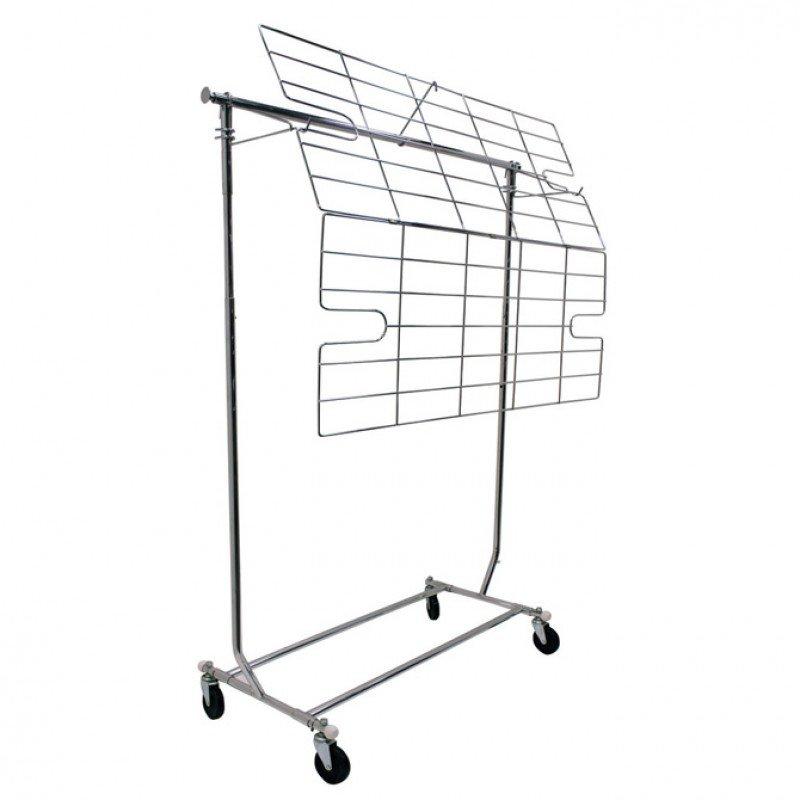 Tablette pour porte-vêtements - Displetech - modèle 7300315 - finition chrome_0