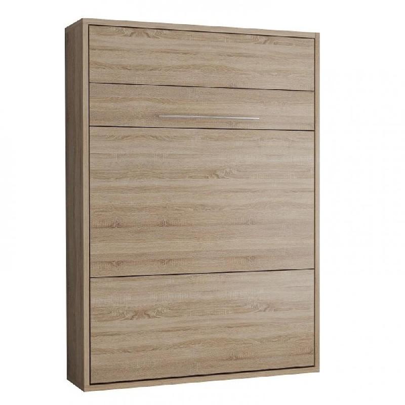 Armoire lit escamotable Mykonos - chêne naturel - couchage 140x200 cm - ouverture assistée - fabrication 100% européenne_0