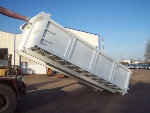 Benne déchets 15m3 type Rafa - dimensions utiles 5500x2300x1200 - haut-côté 3mm - fond 4mm_0