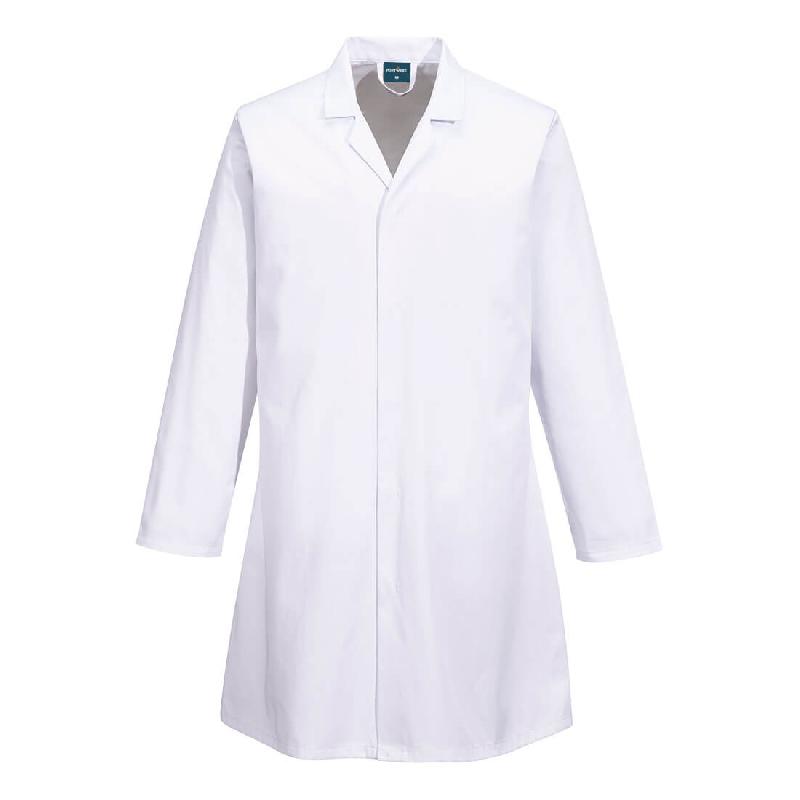 Blouse sans poches pour l'industrie alimentaire. - Blanc / R / S_0