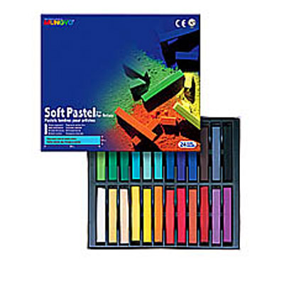 BOÎTE DE 12 PASTELS SECS ASSORTIES MUNGYO ECOLE