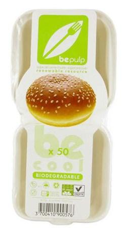 BOÎTE HAMBURGER BIODÉGRADABLE (VENDU PAR 50)