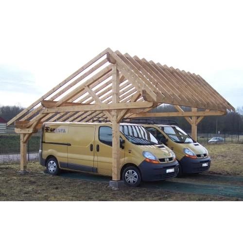 CARPORT LEMNO - SAPIN DU NORD - 3.90 X 5.00M - 19.70M² - LE3950ST - OPTION MONTAGE HABRITA