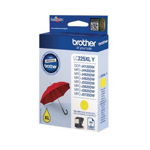 CARTOUCHE D'ENCRE - LC-225XL - JAUNE - BROTHER