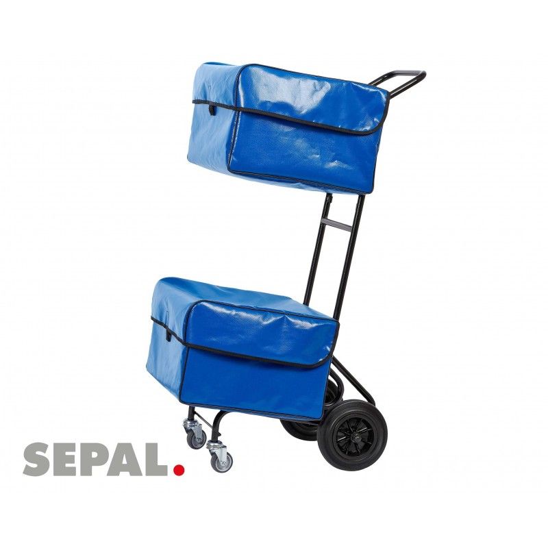 Chariot distribution courrier - sepal - 2 paniers & housses - tr152r/2gpa_0