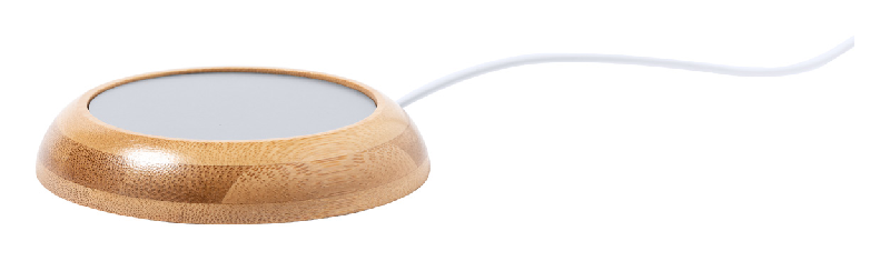 Chauffe-tasses USB - boîtier en bambou - livré avec câble de chargeur USB_0