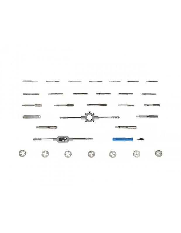 COFFRET DE 32 TARAUDS À MAINS ET FILIÈRES - HANGER - 155899