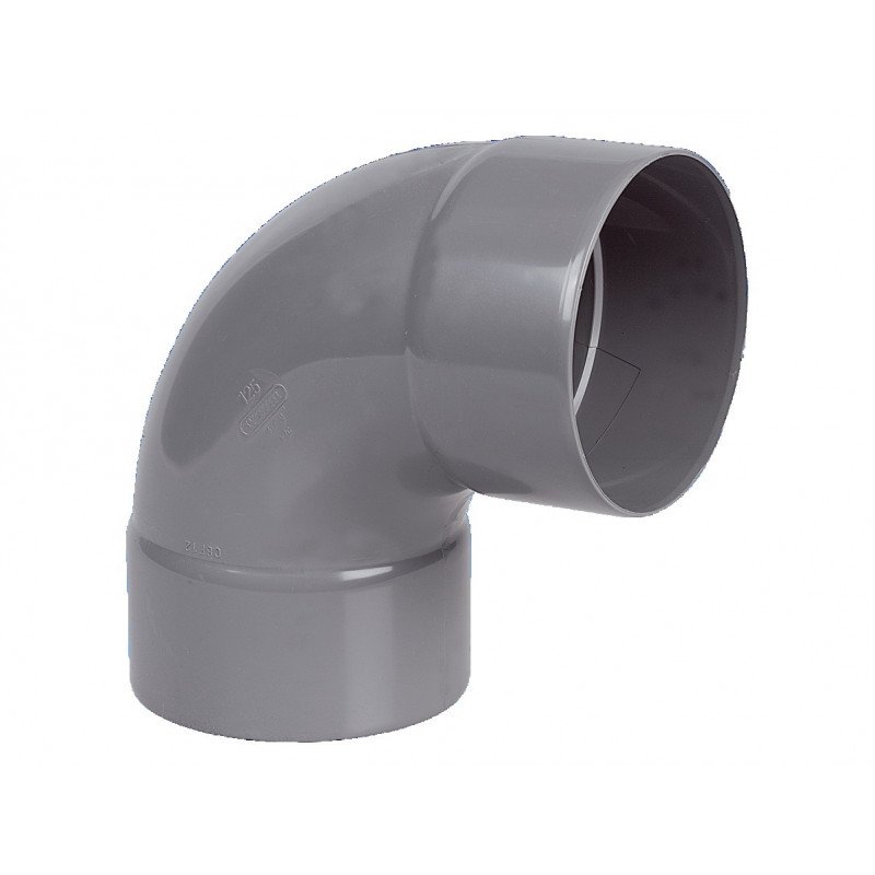 COUDE PVC DOUBLE FEMELLE 87°30 D100 - WAVIN - 3026052
