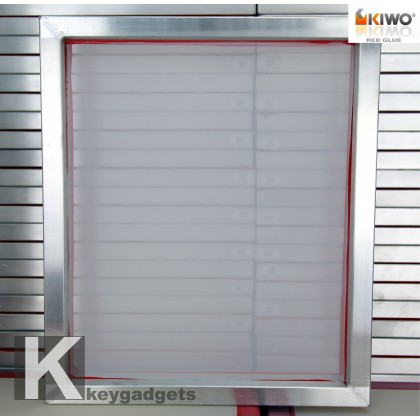 Écran de sérigraphie textile - Aluminium - 58 cm x 48 cm - Polyester blanc - te435577_0