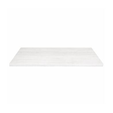 Emh Plateau de table professionnel rectangulaire 70x120 cm – bois mélaminé finition bois blanc – épaisseur 4 cm - blanc Bois manufacturé PLATB_0