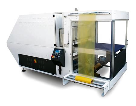 Fardeleuse compacte SAS Bulteau Systems - avec tunnel de rétraction intégré - pour produits longs et regroupement bouteilles/boîtes_0