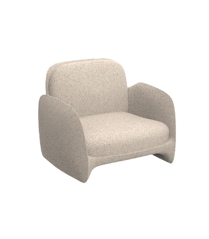 Fauteuil lounge in & out PEZZETTINA granit crème_0