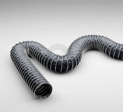 Gaine d'aspiration et de soufflage pour vapeurs corrosives jusqu'à  280 °C, électriquement conductrice - Master-Clip PTFE EL_0