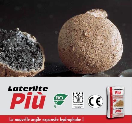 Granulat léger d'argile expansée hydophobe - laterlite plus_0