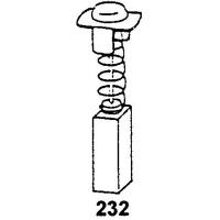 JEU DE 2 CHARBONS 7 X 13 X 16.5  POUR HITACHI