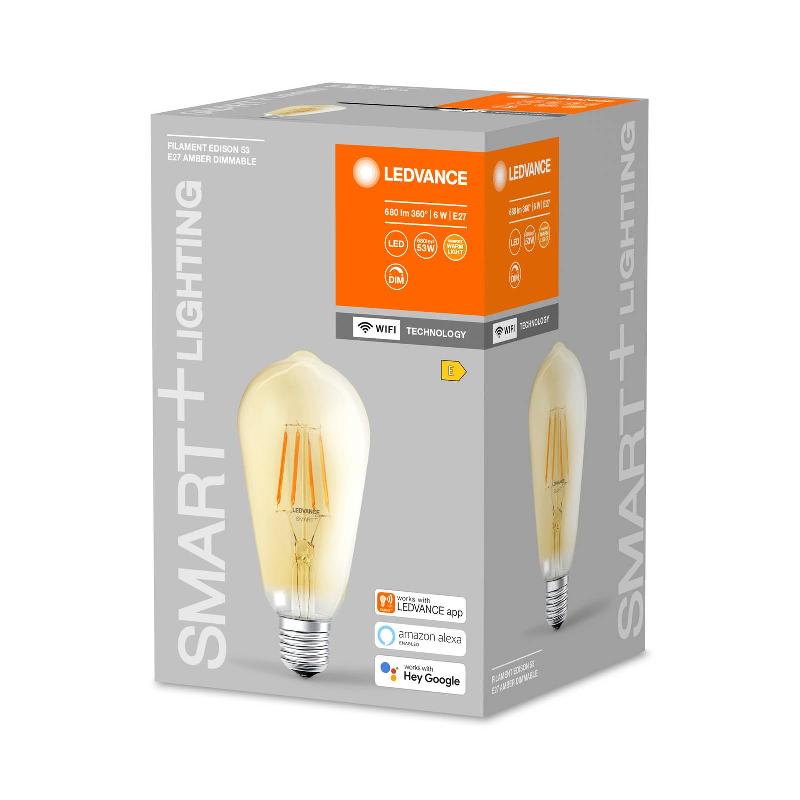 LEDVANCE SMART+ WIFI E27 6W EDISON DORÉ 2 400K