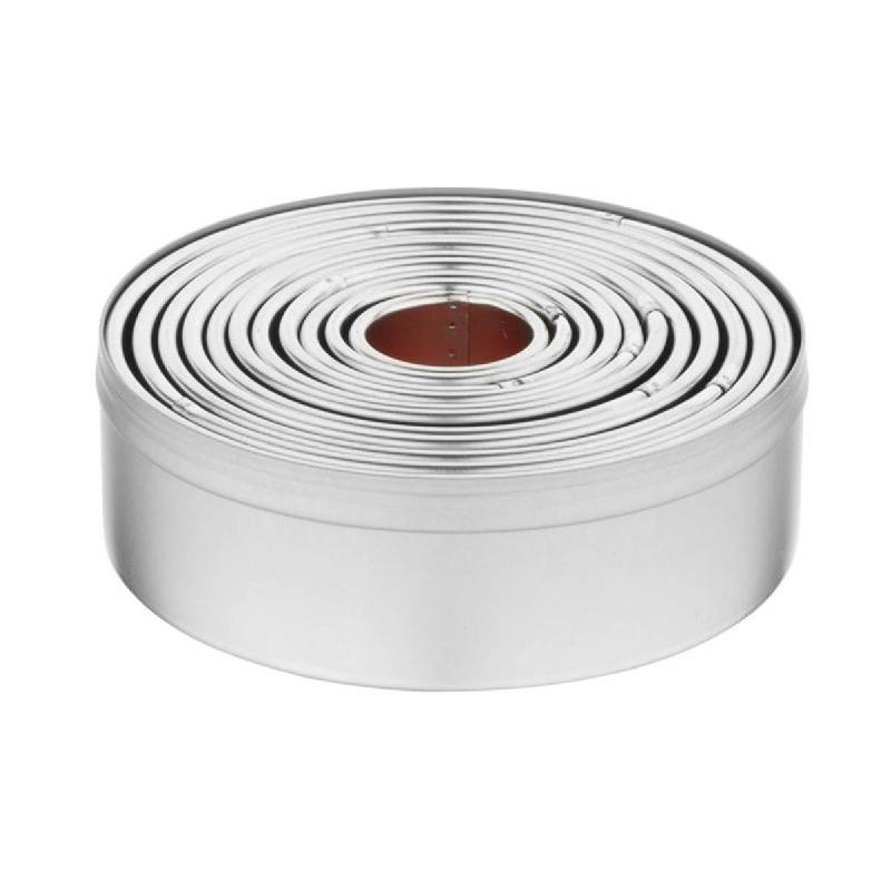 Lot de 11 emporte-pièces ronds acier carbone étamé | Vogue - E013_0