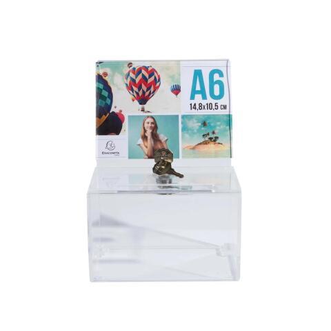LOT DE 2 - URNE A6 15X10,5X10 CM - CRISTAL