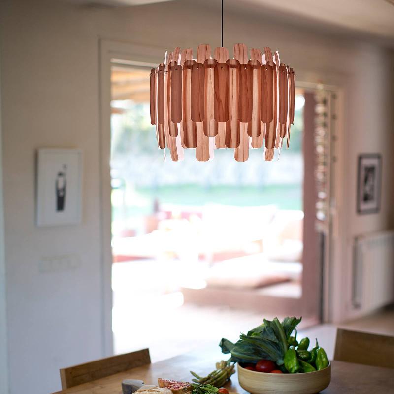 LZF LAMPS LZF MARUJA SUSPENSION EN BOIS, ROSE