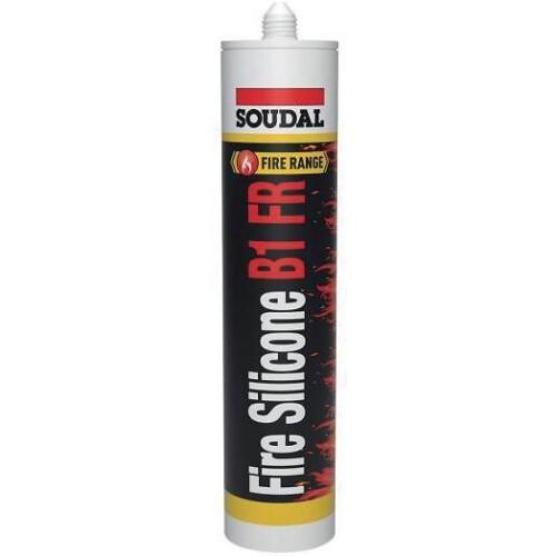 MASTIC COUPE-FEU FIRE SILICONE B1 FR - ÉTANCHE À LA FUMÉE - 300 ML BLANC 15U SOUDAL