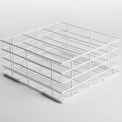 Panier verres diametre 85 mm, 400x400 mm rilsan 4 rangées paniers et accessoires pour lave-verres et lave-vaisselles - DVR-44/85_0