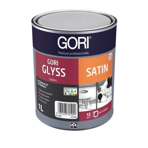PEINTURE GLYCÉRO SATINÉE - POUR MENUISERIES - BLANC - 3 L - GORIGLYSS GORI