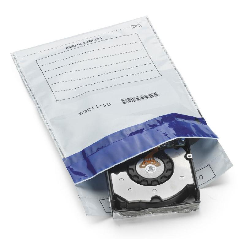 POCHETTE PLASTIQUE OPAQUE DE SECURITE RAJA - A FERMETURE ADHESIVE 80% RECYCLE - 17 X 21 CM - 60 MICRONS - LOT DE 100