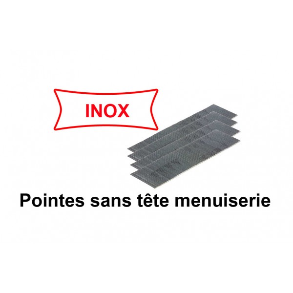 POINTES FINETTES SANS TÊTE 0.6 23GA - 15 MM INOX A2 X 20000