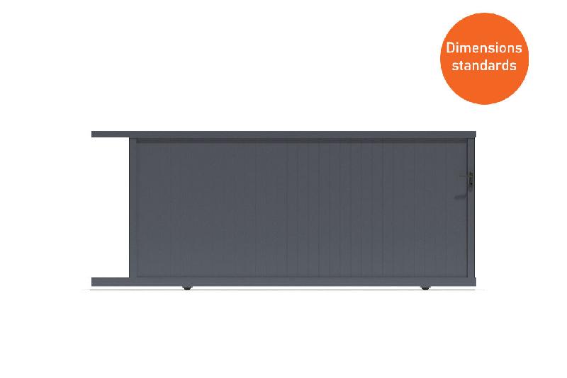 Portail coulissant standard plein - 4000 / 1780_0