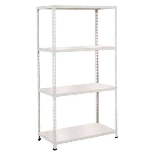 RAYONNAGE MANUTAN RAPID 2 1980X915X305 GRIS - 4 TAB MÉLA