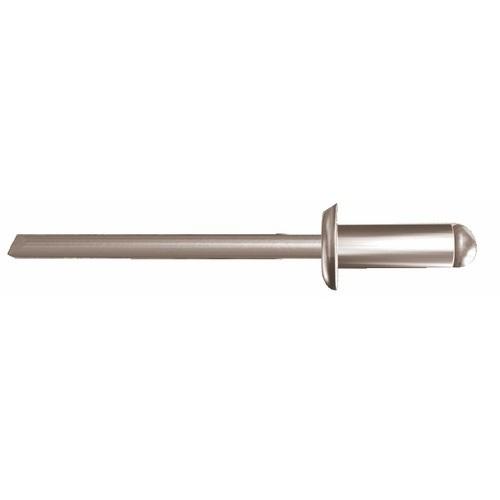 RIVETS À TÊTE PLATE ACIER ZINGUÉ - 3X12 MM - 500 PIÈCES - RIVQUICK 611 BOLLHOFF