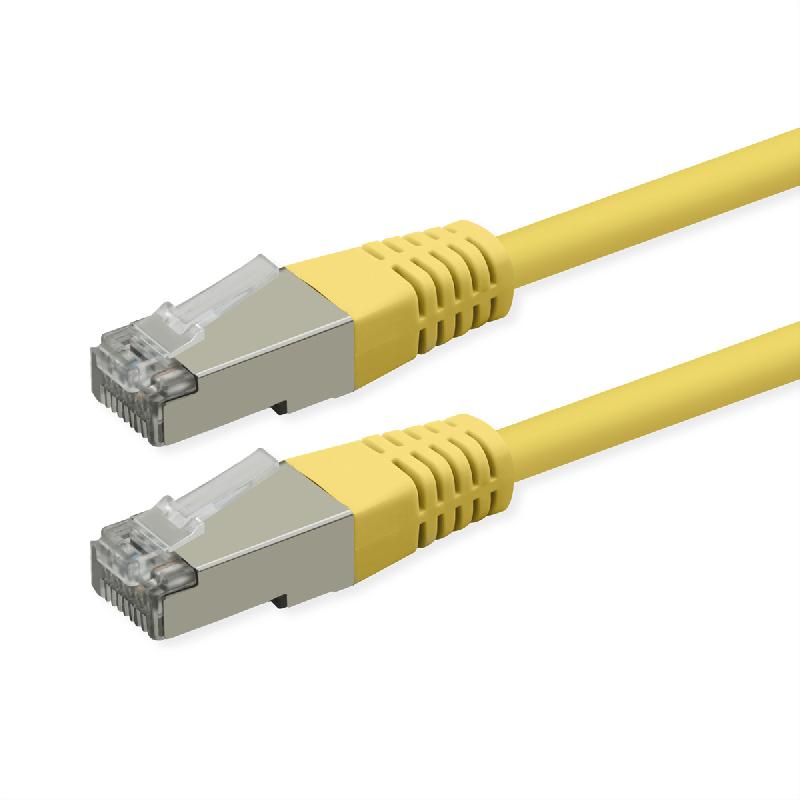 ROLINE Cordon Cat.6 (Classe E), PoE, S/FTP (PiMF) , jaune, 7 m_0