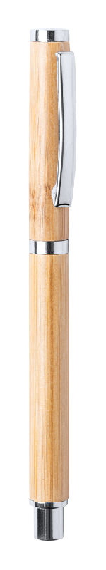 Stylo roller en bambou - encre bleue - couleur naturelle - 10g_0